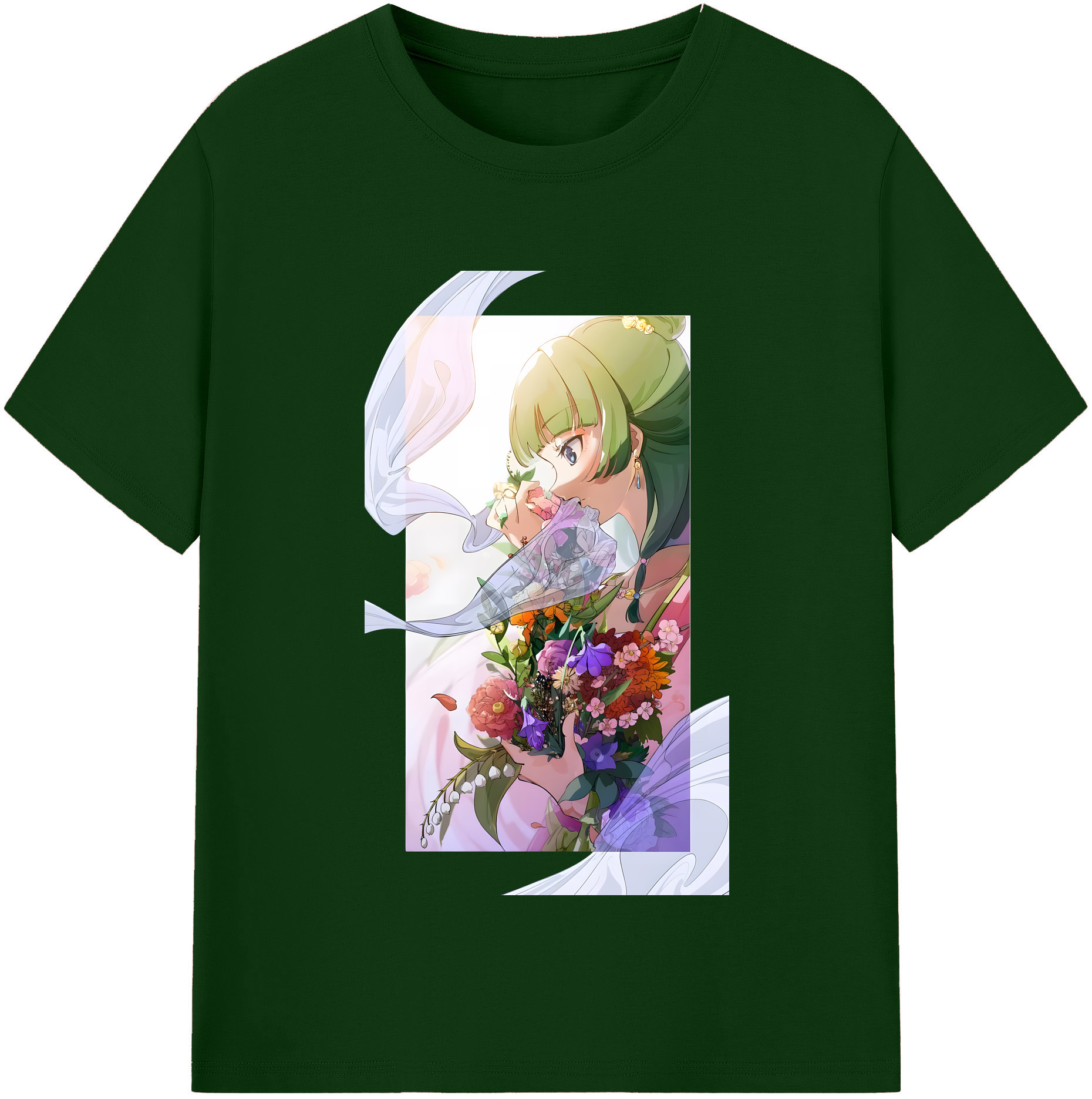 （画像用） 薬屋のひとりごと The Apothecary Diaries 綿100％半袖Tシャツ（フロントプリント）
